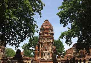 Tempelruine in Ayutthaya