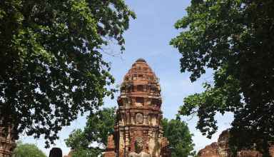 Tempelruine in Ayutthaya